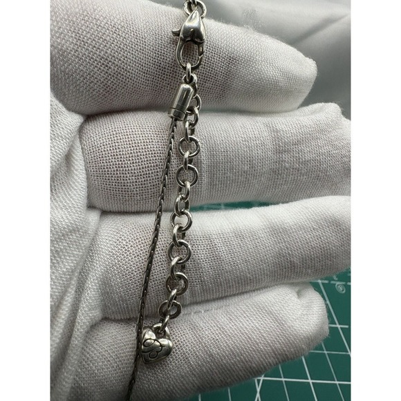 Brighton Fortino Petite Pendant Reversible Topaz / Crystal Necklace - Picture 3 of 8